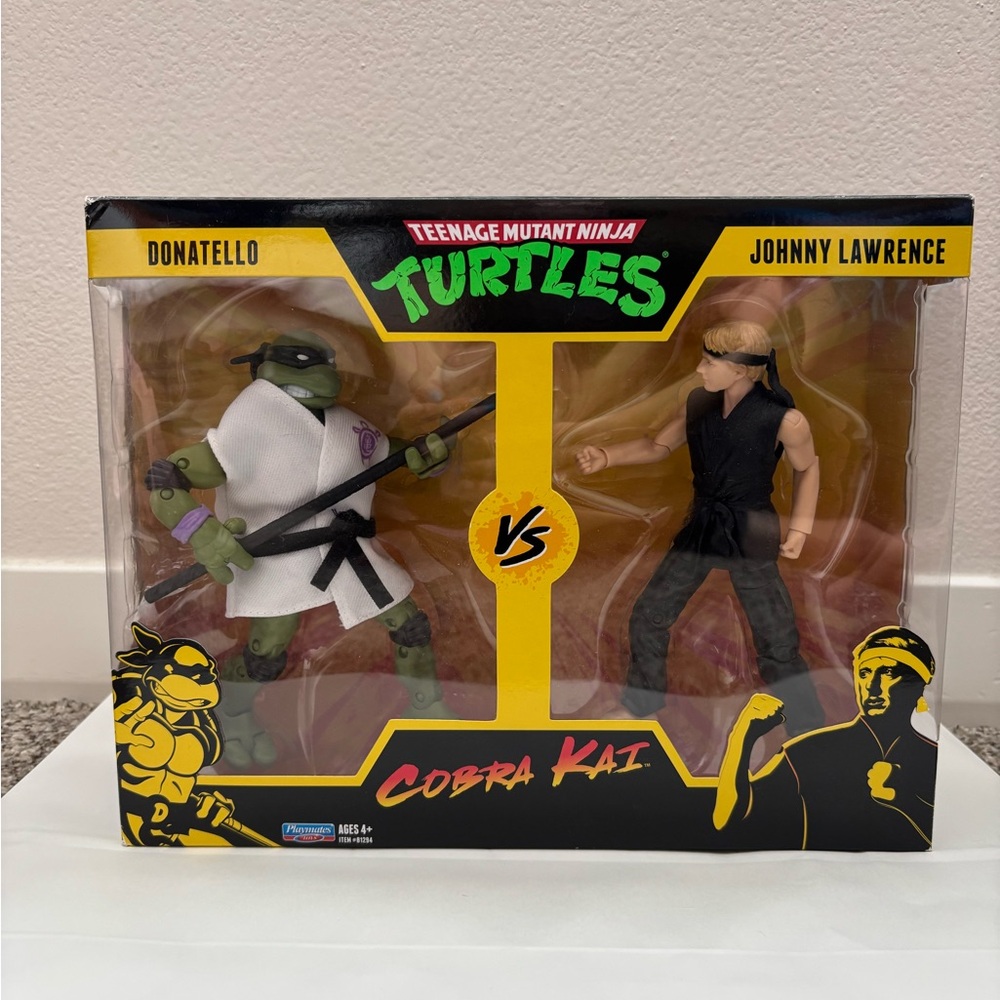 Teenage Mutant Ninja Turtles Donatello vs Johnny Lawrence Action Figure Set